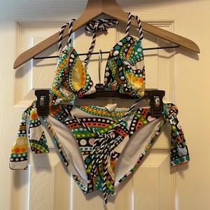 Womens two piece swim suit size small